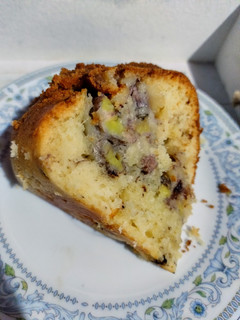 Una foto de Budín con corazón de banana 🍌