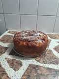 Torta invertida de ciruelas