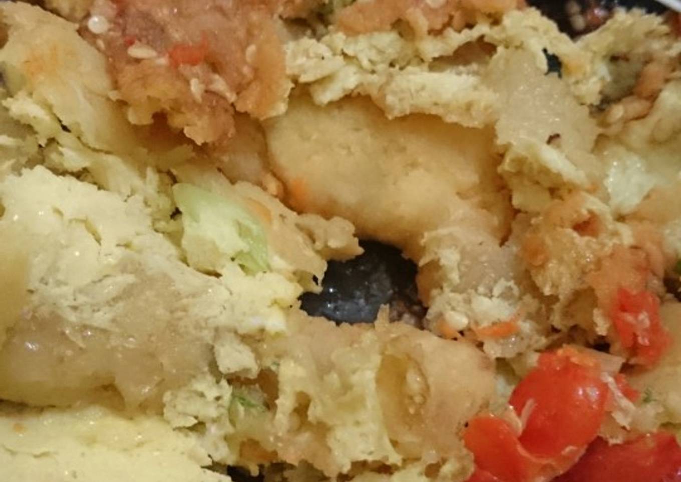 Resep Telur geprek rasa ayam fillet, Bikin Ngiler