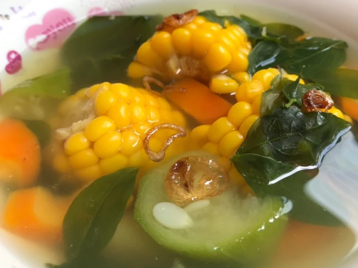 Cara Sederhana Membikin Resep  Sayur bening jagung katuk yang Sempurna, Lezat Sekali