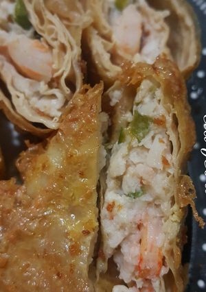Foto resep Lumpia udang kulit tahu ala fe'