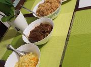 A picture of chicken beef stew