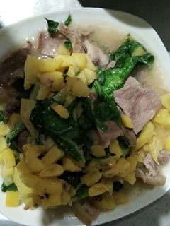 Hình của món Thịt bò kho dứa cải thìa.
