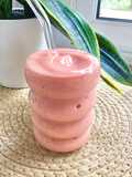 Smoothie de plátano, fresas y sandía