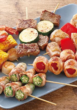 A picture of 5 Kinds of Skewers.