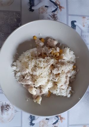 Tejszínes kukoricás pulykahusi recept fotója