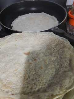 Una foto de Panqueques salados