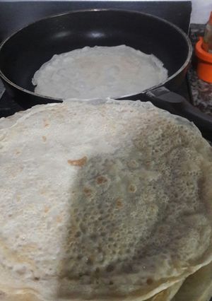 Una foto de Panqueques salados