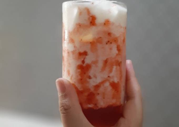 Resep Korean Strawberry milk, Menggugah Selera