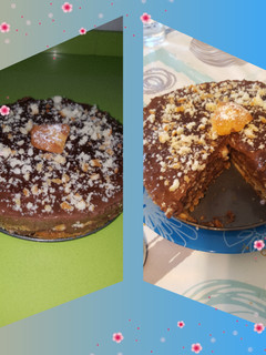 Una foto de Tarta de magdalenas y chocolate