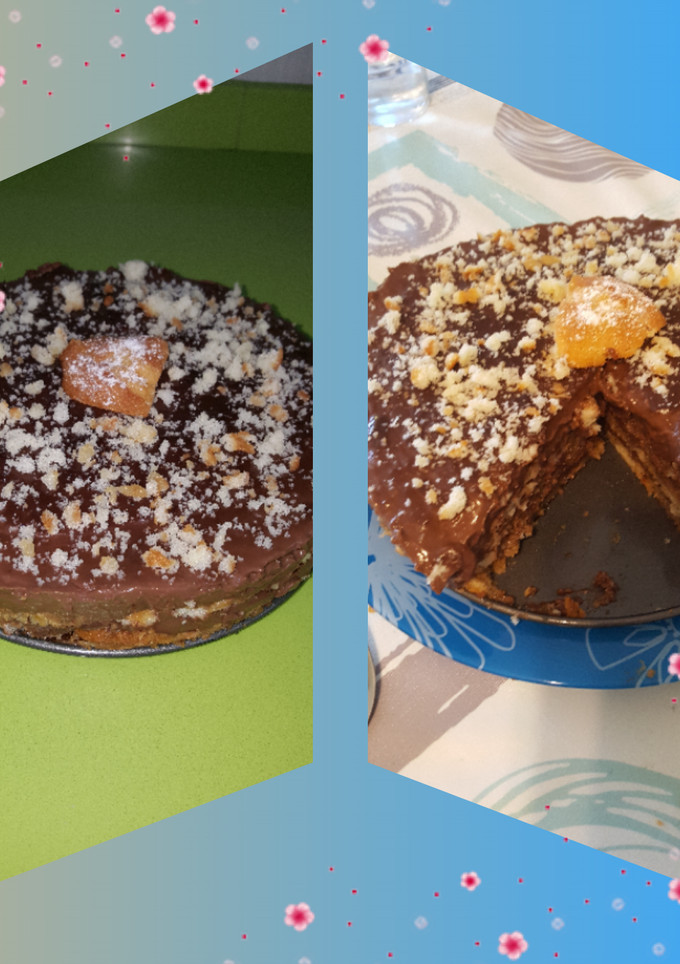 Una foto de Tarta de magdalenas y chocolate