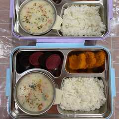 รูปของ Chiken cream soup ala KFC untuk bekal sekolah anak