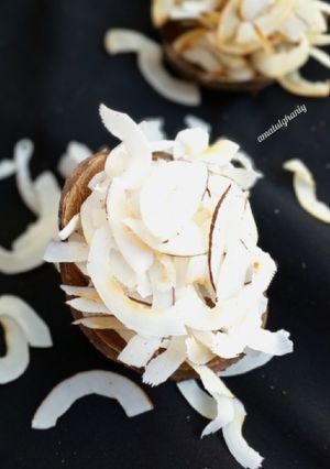 A picture of Homemade Dessicated Coconuts.
