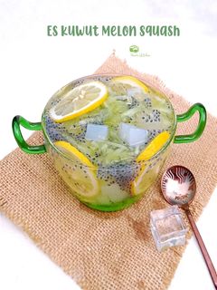 Foto resep Es kuwut melon squash