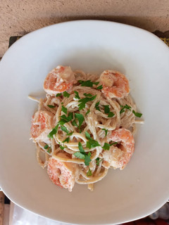 Una foto de Spaghetti con camarones