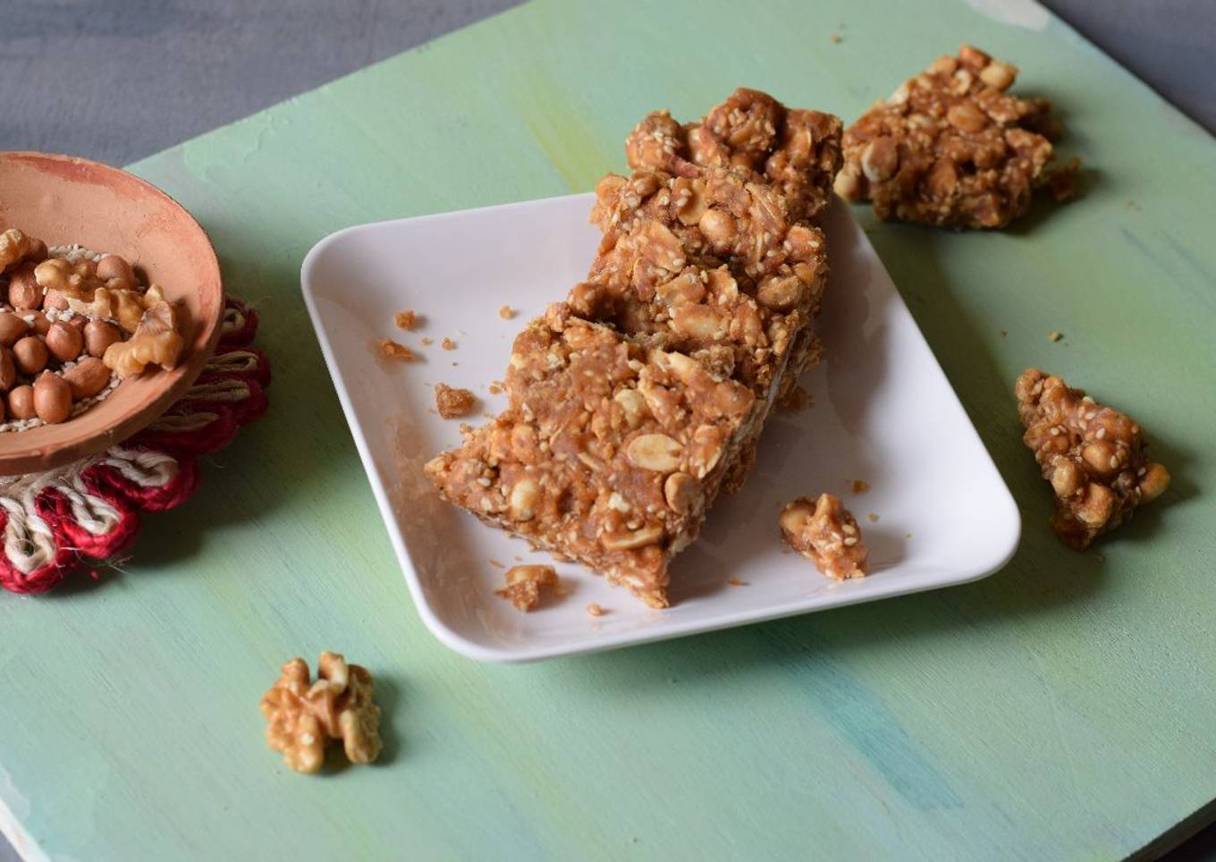 Peanut Sesame Walnut Chikki