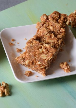 A picture of Peanut Sesame Walnut Chikki.