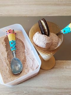 Φωτογραφία της συνταγής Frozen yoghurt σοκολάτα με 3 υλικά ❄☃️🍨🍫