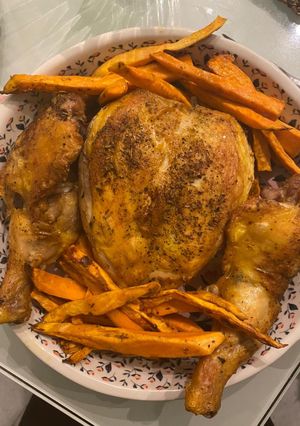 Una foto de Pollo al horno en freidora de aire