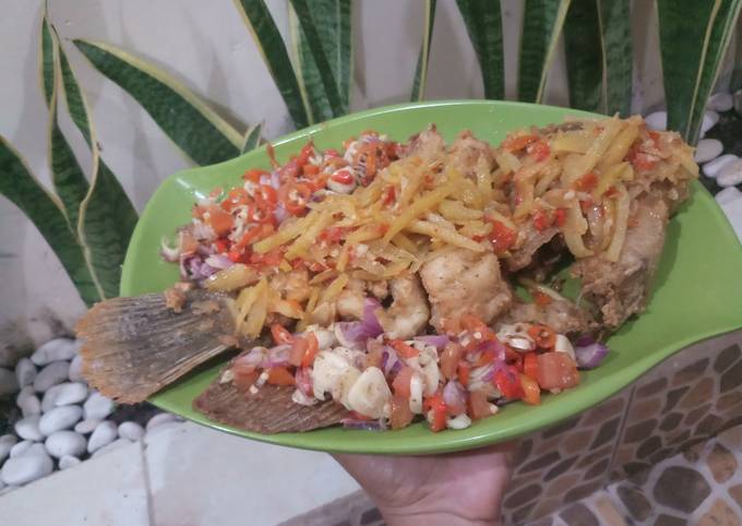 Resep: Gurame goreng tepung saos kedondong Istimewa