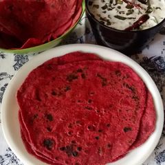 A picture of Beetroot Paratha.