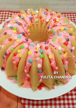Foto resep Pink Butter Cake