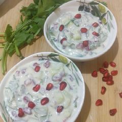 A picture of Pomegranate Raita.