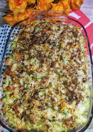 A picture of Chicken Elbow Pasta Casserole.