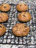 Galletas de cottage con avena, chocolate y almendras