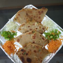 Vegetables Manchurian partha A picture of Vegetables Manchurian partha.