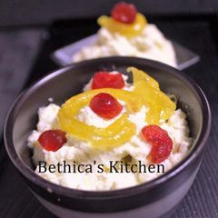 A picture of Jalebi Shrikhand.