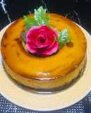 Torta dos Caras! Flan de Maracuyá con brownie de Cacao!