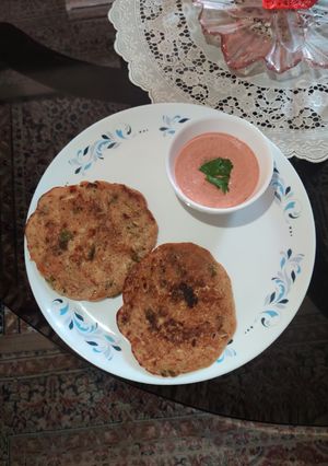 A picture of Kuttu ata pancake.