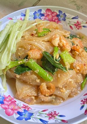 รูปของ ก๋วยเตี๋ยวผัดน้ำกุ้ง #รสมือแม่