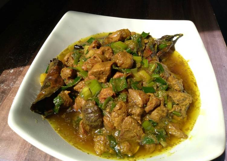 DICOBA@ Resep Pepes Daun Bawang &amp; Ati Ampela Ayam (Untuk Pelengkap Bubur Ayam) menu masakan harian