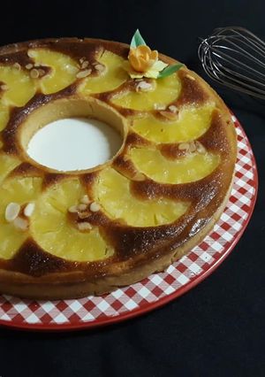Une photo de Tarte amandine ananas