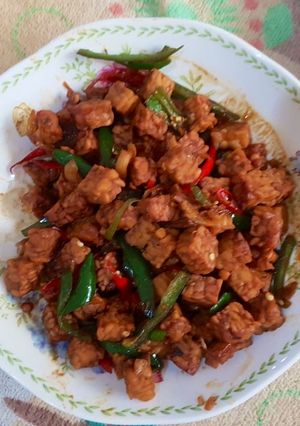 Foto resep Tempe orek cabe ijo
