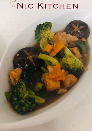 Foto resep Sapo Tahu Mushroom and Vegetables NIC KITCHEN