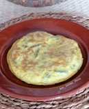 Tortilla de patata y espárragos verdes