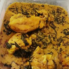 A picture of Onugbu (bitterleaf) soup.
