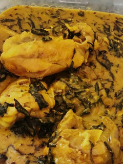 A picture of Onugbu (bitterleaf) soup.