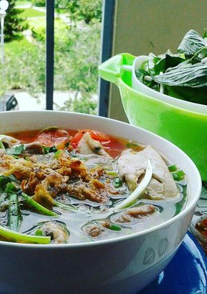Hình của món Bún sườn sấu.