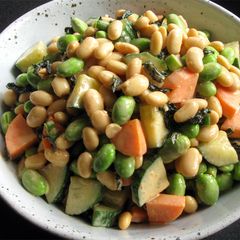 A picture of Soy Bean Salad with Gochujang Mayo Dressing.
