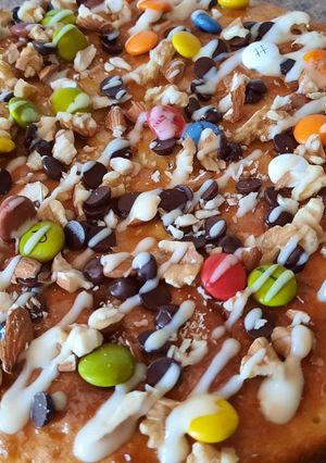 Foto principal de Bizcocho delicioso de manzana con chocolate para fiestas