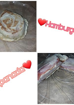 Una foto de Hamburguesa empanada 😍