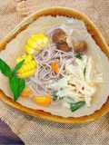 Bún gạo lứt măng tươi