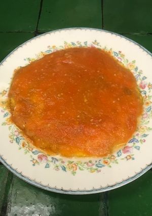 Una foto de Tortilla en salsa de chipotle