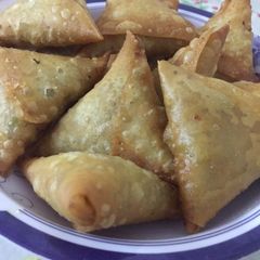 A picture of Qeema Samosa |How to Fold a Samosa Perfectly|Homemade Samosas.
