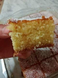 صورة لوصفة بسبوسة بنواة كوكو