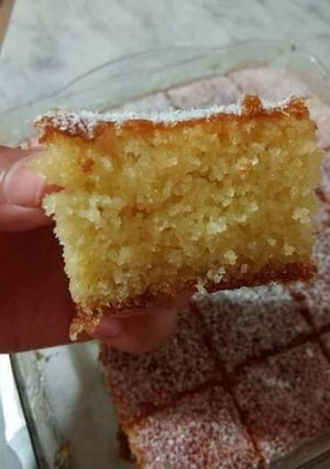 صورة لوصفة بسبوسة بنواة كوكو